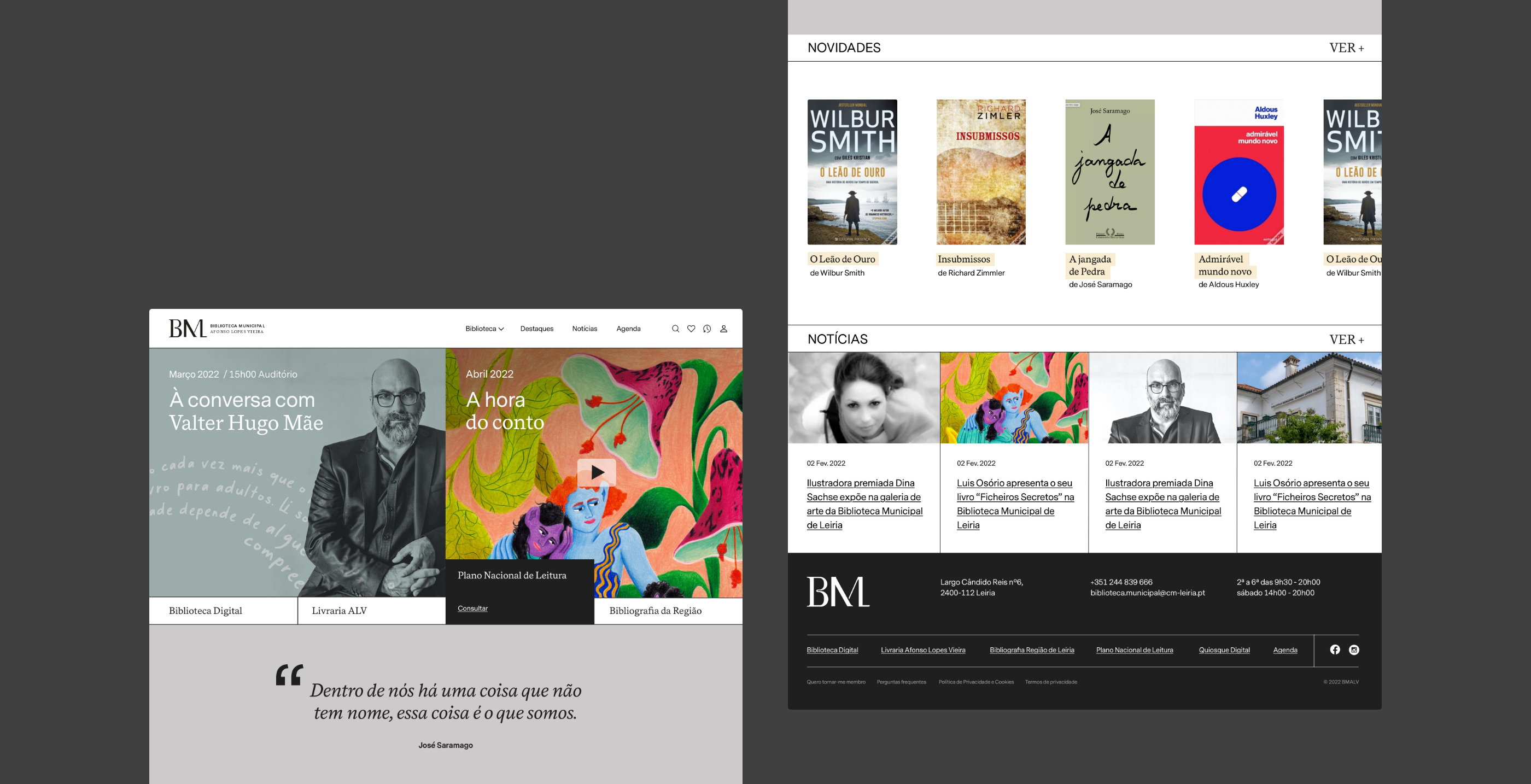 web design layout for the library's new wbsite 